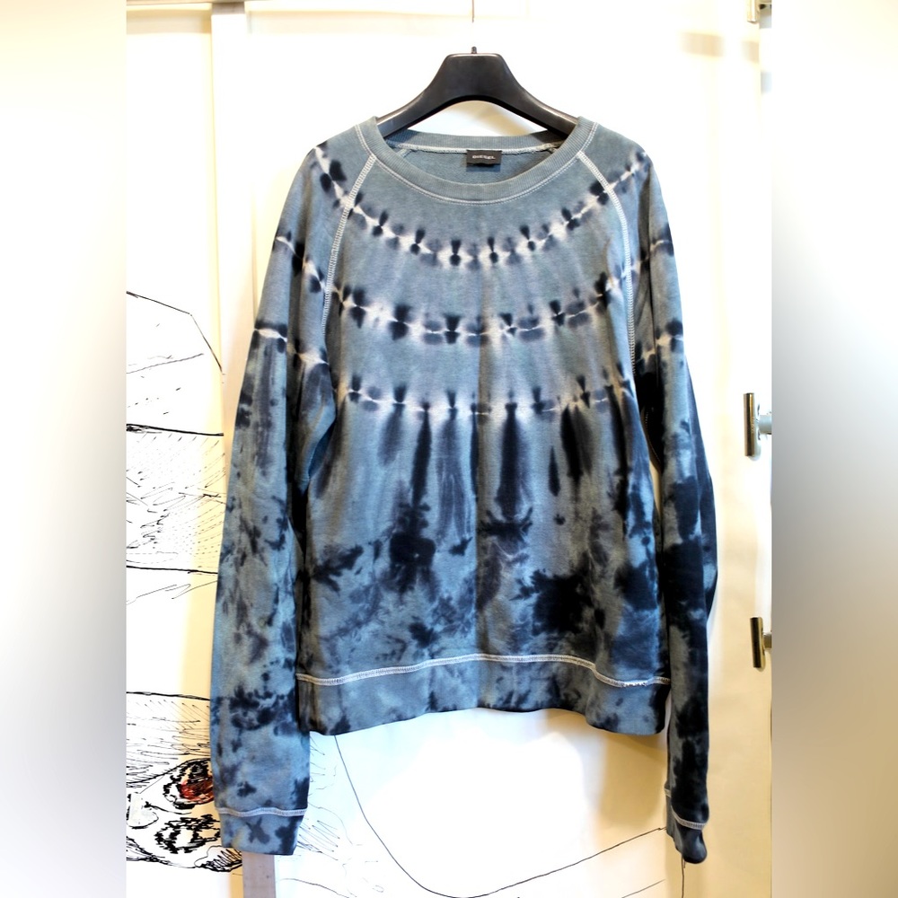 Diesel Tie Dye Raglan sweatshirt sz. M